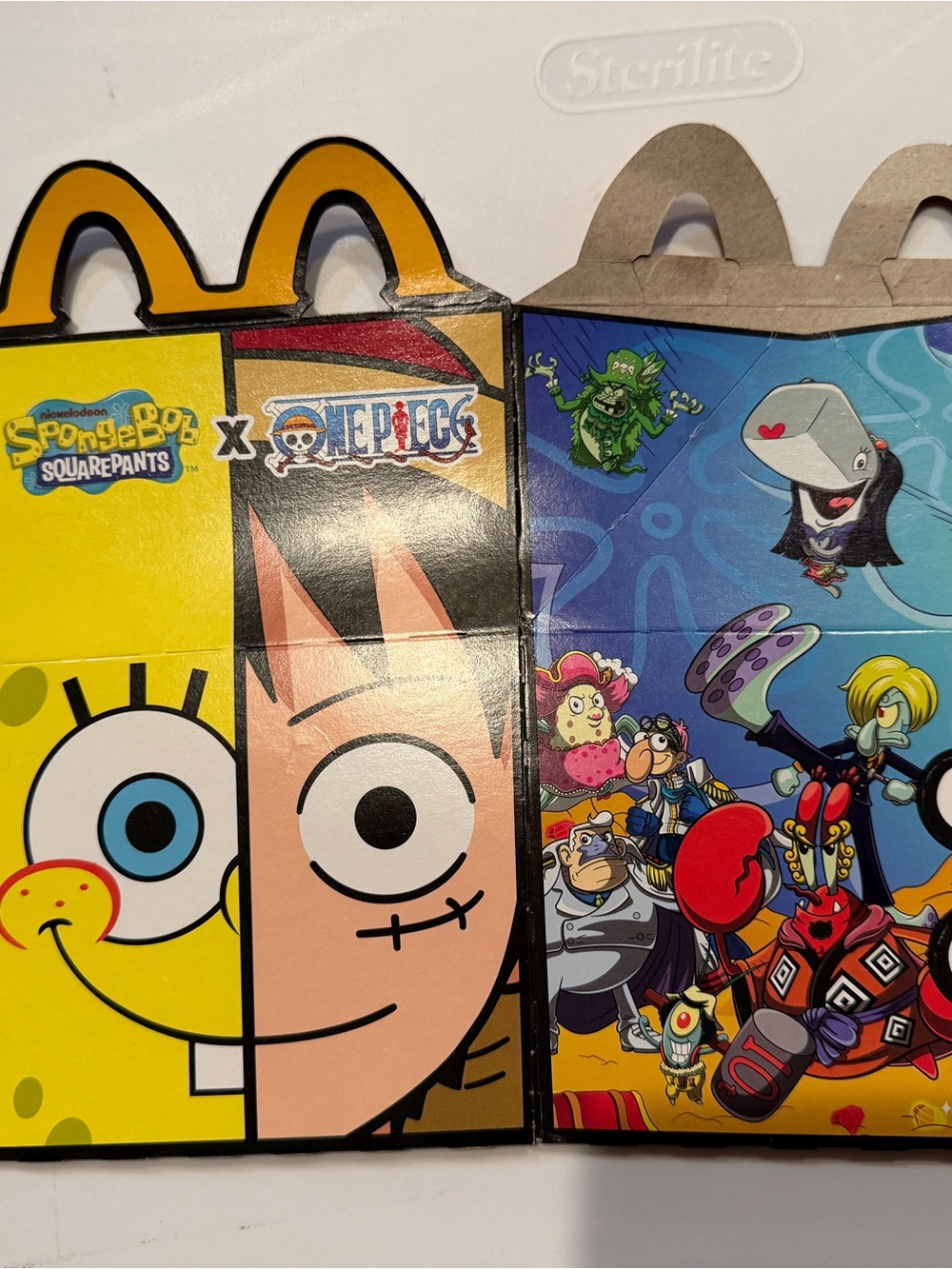 SpongeBob x One Piece McDonald's Happy Meal Box